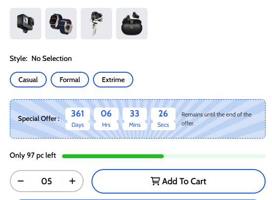 Stock progress bar variation preview